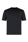 Zegna Silk And Cotton T-shirt In Black