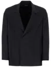 Zegna Giacca In Seta Nera Uomo In Black