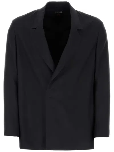 ZEGNA SILK BLAZER
