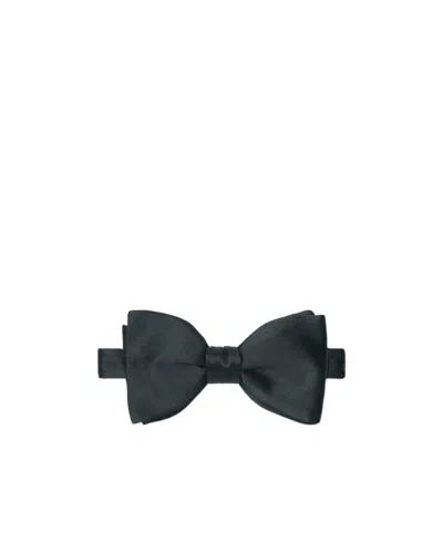 Zegna Silk Bow Tie In Black