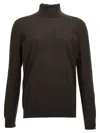 ZEGNA SILK CASHMERE TURTLENECK SWEATER SWEATER, CARDIGANS