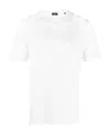 Shop Zegna Short-sleeve Silk-cotton T-shirt In White
