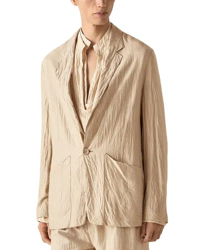 Zegna Silk Jacket In Neutral