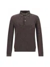Zegna Silk Long Sleeve Top In Brown