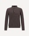 Zegna Silk Long Sleeve Top In Brown