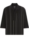 Zegna Silk Polo Shirt In Black