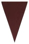 Zegna Triangular-edged Scarf In Burgundy