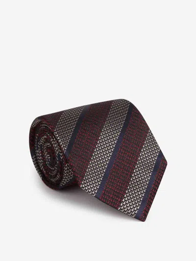 Zegna Silk Tie In Black