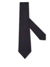 Zegna Silk Patterned Tie In Blue