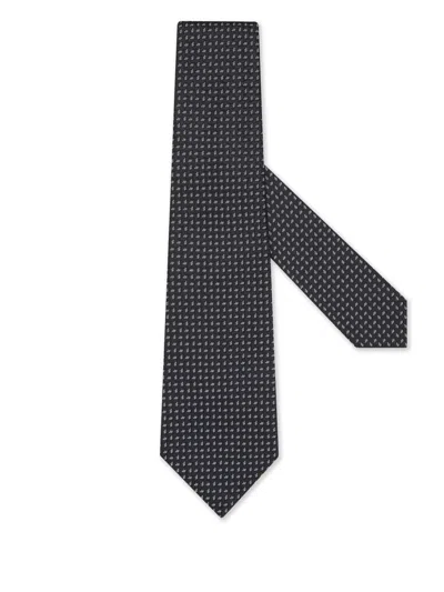 Zegna Silk Tie In Blue
