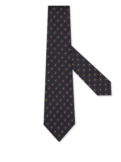 Zegna Silk Tie In Blue