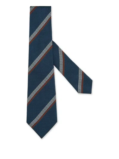 Zegna Silk Tie In Green