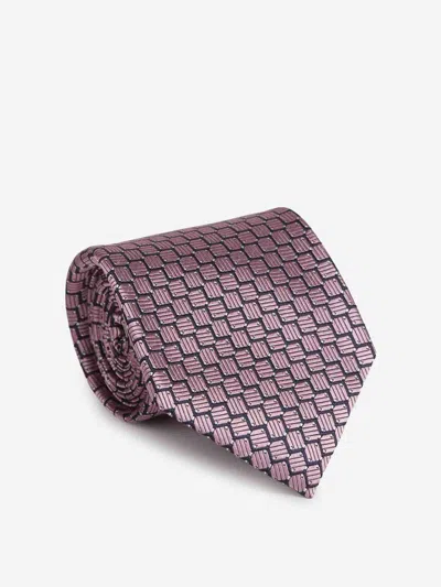 Zegna Silk Tie In Blue