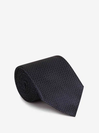 Zegna Silk Tie In Blue