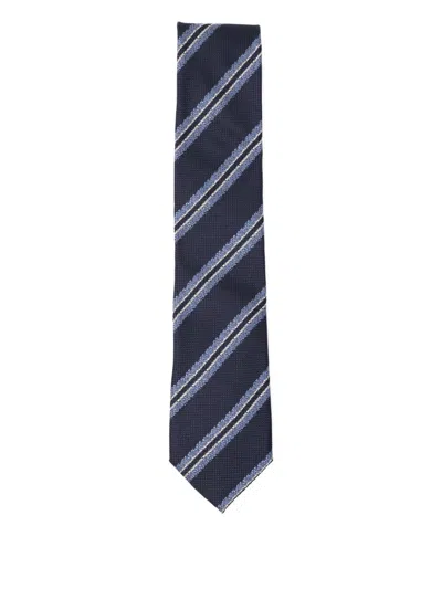 Zegna Silk Tie In Blue