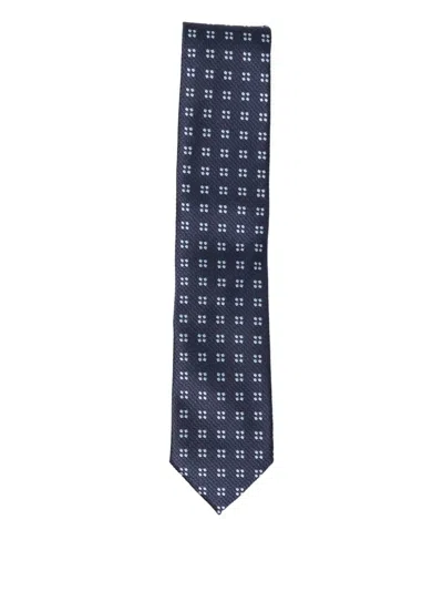 Zegna Silk Tie In Blue