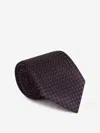Zegna Silk Tie In Brown