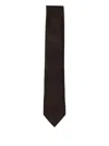 Zegna Silk Tie In Brown