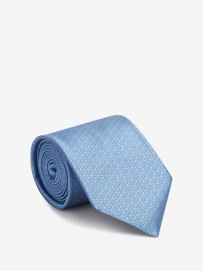 Zegna Silk Tie In Brown