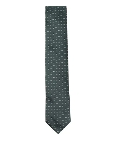 Zegna Silk Tie In Green