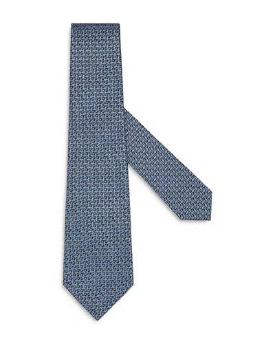 Zegna Silk Tie In Light Blue