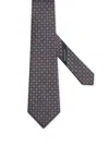 Zegna Pink Cinque Pieghe Silk Tie In Pink