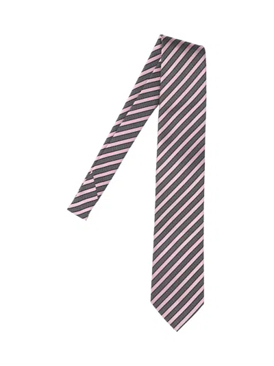 Zegna Silk Tie In Pink