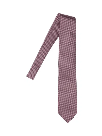 Zegna Silk Tie In Pink