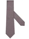 Zegna Cravate En Soie Cento Fili Rose In Pink