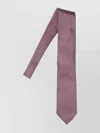 Zegna Silk Ties With Diamond Pattern And Pointed Tip In Pink