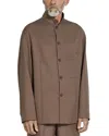 Zegna Silk Wool Regular Fit Shirt Jacket