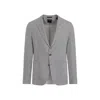 Zegna Linen And Silk Mulberry Blend Blazer Jacket