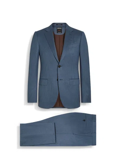 Zegna Centoventimila Wool 2-piece Suit In Blue