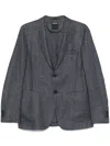 Zegna Single-breasted Blazer In 蓝色