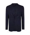 Zegna Men's Wool And Linen Jacket In Black