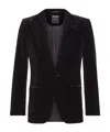 Zegna Single-breasted Blazer In Black