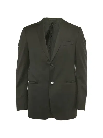 Pre-owned Zegna Single-breasted Blazer In Black