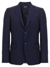 Zegna Tailored Single-breasted Blazer In Wool And Mohair Blend