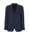 Zegna Two-button Single-breasted Tailored Jacket In Blue