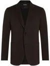 Zegna Centoventimila Cotton And Wool Jacket In Burgundy