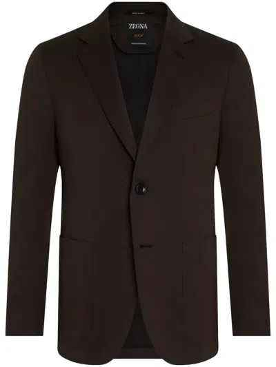 ZEGNA CENTOVENTIMILA COTTON-WOOL BLAZER