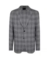 Zegna Wool And Linen Jacket In Gray