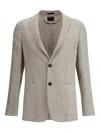 Zegna Luxury Blazer Jacket In Neutrals