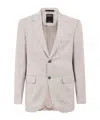 Zegna Single-breasted Blazer In White