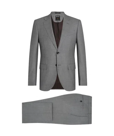 Zegna Single-breasted Centoventimila Suit In Gray