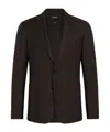 Zegna Centoventimila Cotton And Wool Jacket In Brown
