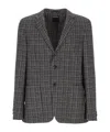Zegna Long-sleeved Suit Jacket In Multi