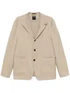 Zegna Single-breasted Jacket In Neutral