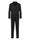 Zegna Single-breasted Suit In Black