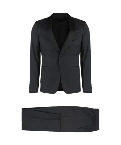 Zegna Single-breasted Suit In Black